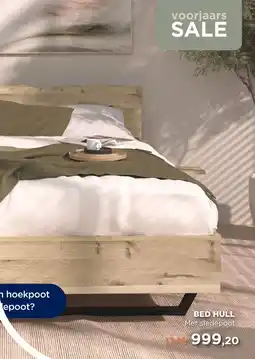 TotaalBED Bed Hull | houten hoofdbord | 140 x 200 cm | Slede poten aanbieding