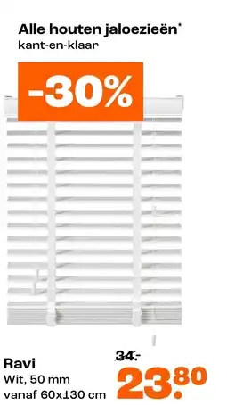 Kwantum Alle houten jaloezieën aanbieding