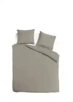 TotaalBED Dekbedovertrek Noa Taupe 140 x 200/220 cm aanbieding
