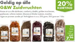 Gezond & Wel Geldig op álle G&W Zuidvruchten aanbieding