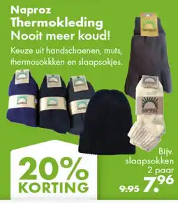 Gezond & Wel Naproz Thermokleding aanbieding