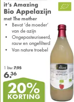 Gezond & Wel it's Amazing Bio Appelazijn aanbieding