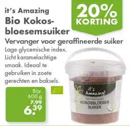 Gezond & Wel it's Amazing Bio Kokos- bloesemsuiker aanbieding