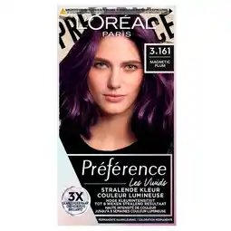 Trekpleister L'Oréal Paris Préférence Les Vivids 3.161 Magnetic Plum Permanente Haarkleuring aanbieding