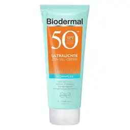 Trekpleister Biodermal Hydraplus SPF50+ Ultralichte Zon Gel-Crème aanbieding