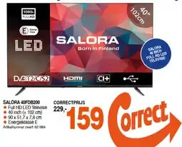 Correct Salora 40fdb200 aanbieding