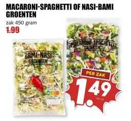 De Boerenschuur Macaroni-spaghetti of nasi-bami groenten aanbieding