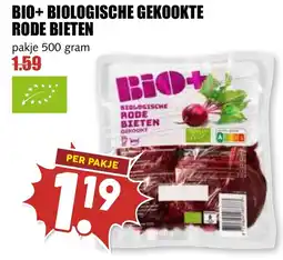 De Boerenschuur Bio+ biologische gekookte rode bieten aanbieding