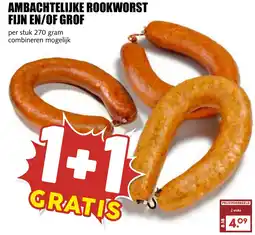 De Boerenschuur Ambachtelijke rookworst fijn en/of grof aanbieding