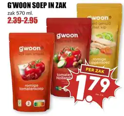 De Boerenschuur G'woon soep in zak aanbieding