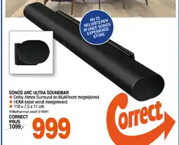 Correct Sonos arc ultra soundbar aanbieding