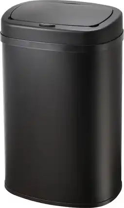 Bol.com Bayt Prullenbak - Prullenbak 50 Liter - Vuilnisbak - Afvalbak - Metaal - Zwart aanbieding