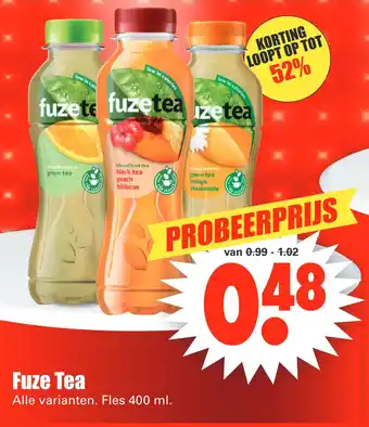 Dirk Fuze Tea 400ml aanbieding