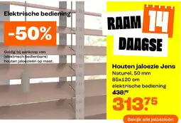 Kwantum Houten jaloezie Jens aanbieding