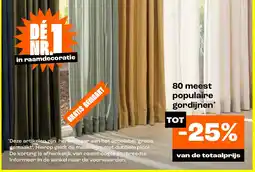 Kwantum 80 meest populaire gordijnen aanbieding
