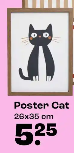 Kwantum Poster Cat aanbieding