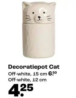 Kwantum Decoratiepot Cat aanbieding