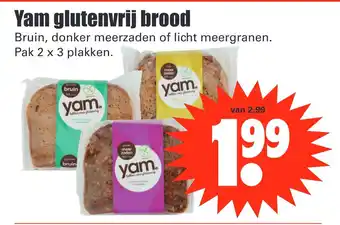 Dirk Yam glutenvrij brood aanbieding