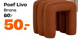 Kwantum Poef Livo aanbieding
