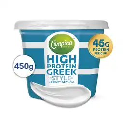 PLUS Campina High Protein Griekse Stijl Yogh 1,5% aanbieding