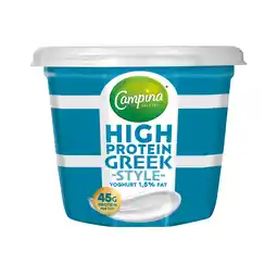 PLUS Campina High Protein Griekse Stijl Yogh 1,5% aanbieding