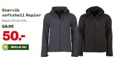 Welkoop Størvik softshell Napier aanbieding
