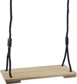 Bol.com B-Play Schommelzitje Verduurzaamd Hout 220 m Zwart PP Touw Geschroefd aanbieding
