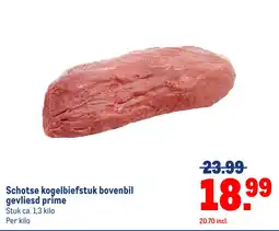Makro Schotse kogelbiefstuk bovenbil gevliesd prime aanbieding