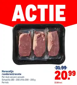 Makro Horecalijn runderentrecote aanbieding