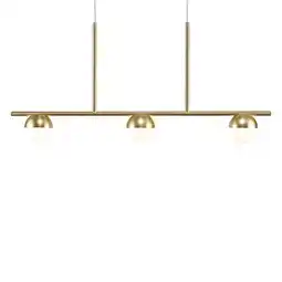 Praxis Nordlux hanglamp Contina geborsteld messing 3xG9 aanbieding