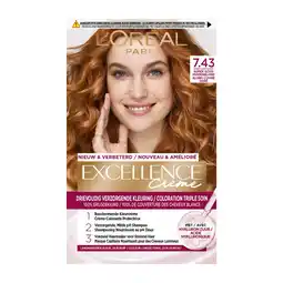 Bol.com L'Oréal Paris Excellence Crème Goud Koperblond 7.43 - Permanente Haarkleuring aanbieding