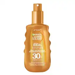 Trekpleister  Garnier Ambre Solaire Ideal Bronze SPF30 Zonnebrandspray aanbieding