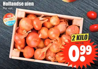 Dirk Hollandse uien 2kilo aanbieding