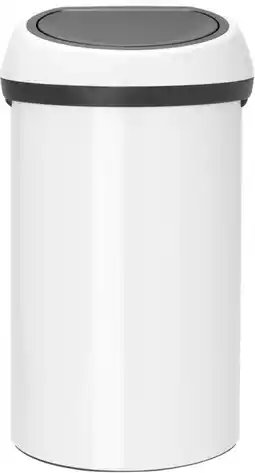 Coolblue Brabantia Touch Bin 60 Liter White aanbieding