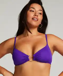 Hunkemoller Hunkemöller Bikini crop top Eclipse Paars aanbieding