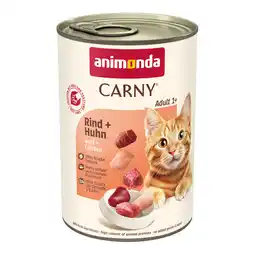 Zooplus animonda Carny Adult 6 x 400 g Kattenvoer - rund & kip aanbieding
