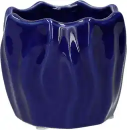 Intratuin Duif bloempot Sari blauw D 8,7 H 7,3 cm aanbieding