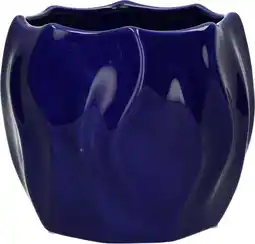 Intratuin Duif bloempot Sari blauw D 16,8 H 14,2 cm aanbieding