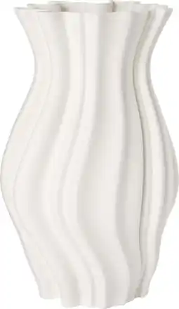 Intratuin Intratuin vaas 3D wit D 21,7 H 35,8 cm aanbieding