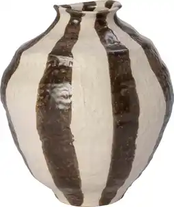 Intratuin Intratuin vaas Bristol bruin / beige 18,2 x 17,2 x 20,7 cm aanbieding