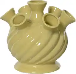 Intratuin Decoris vaas Tullip geel D 20,2 H 19,5 cm aanbieding