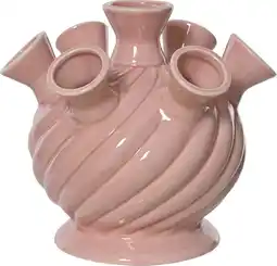 Intratuin Decoris vaas Tullip roze D 18 H 16 cm aanbieding