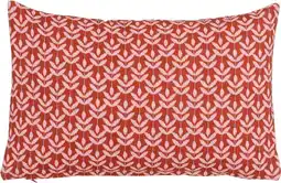 Intratuin Mica Decorations sierkussen Fien rood / roze 55 x 35 cm aanbieding