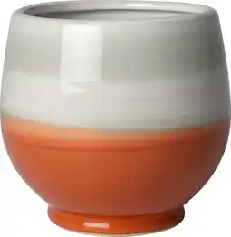 Intratuin Intratuin bloempot op voet Kaan oranje D 20,5 H 19 cm aanbieding