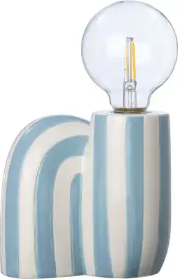 Intratuin Intratuin tafellamp Nanna wit / blauw 14,5 x 10,5 x 23 cm aanbieding
