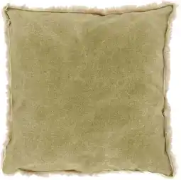 Intratuin Unique Living sierkussen Laurie groen 45 x 45 cm aanbieding