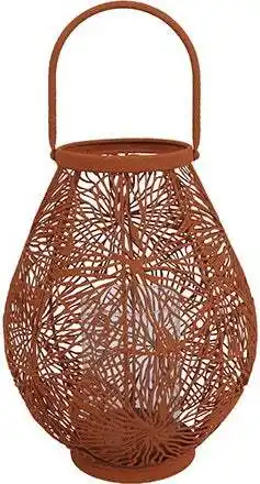Intratuin Countryfield lantaarn Janine terracotta D 21 H 27 cm aanbieding