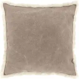 Intratuin Unique Living sierkussen Laurie taupe 45 x 45 cm aanbieding