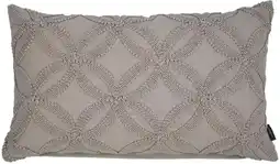 Intratuin Linen & More sierkussen Annika grijs 30 x 50 cm aanbieding