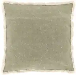 Intratuin Unique Living sierkussen Laurie lichtgroen 45 x 45 cm aanbieding